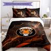 Set Lenzuola Stampato Hull City Football 3 Pezzi, Comodo Set Copripiumino per Camera da Letto Amico della Pelle