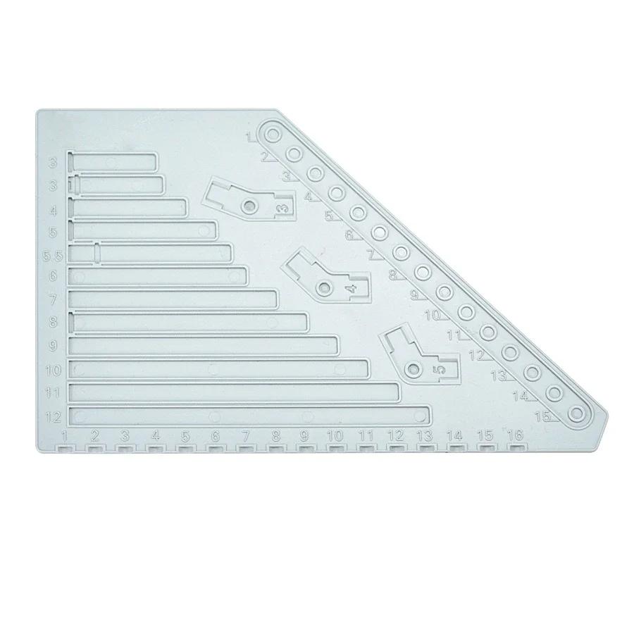MOC Measuring Ruler Plastic Material Measuring Board Tool Easy Brick Ruler Blocks Multi-functio Construction Bricks Technical Parts Ideal For Children