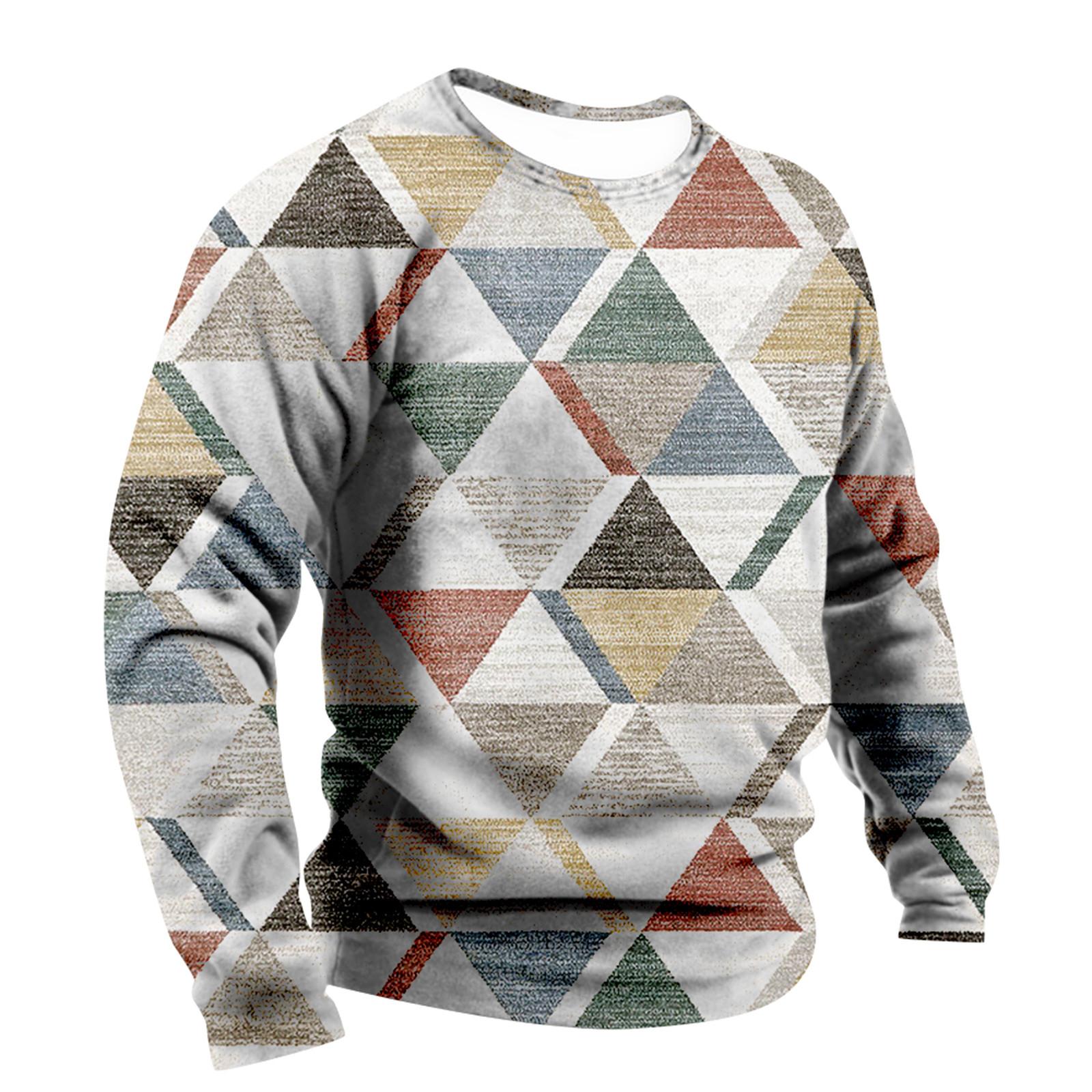 

Мужская толстовка с принтом на открытом воздухе, свободная с длинными рукавами и этническим принтом M серый