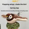 Touch Sensitive Plush Toy Catnip Rechargeable Chirping Flapping Bird with Catnip for Indoor Cats Cat Toys Things