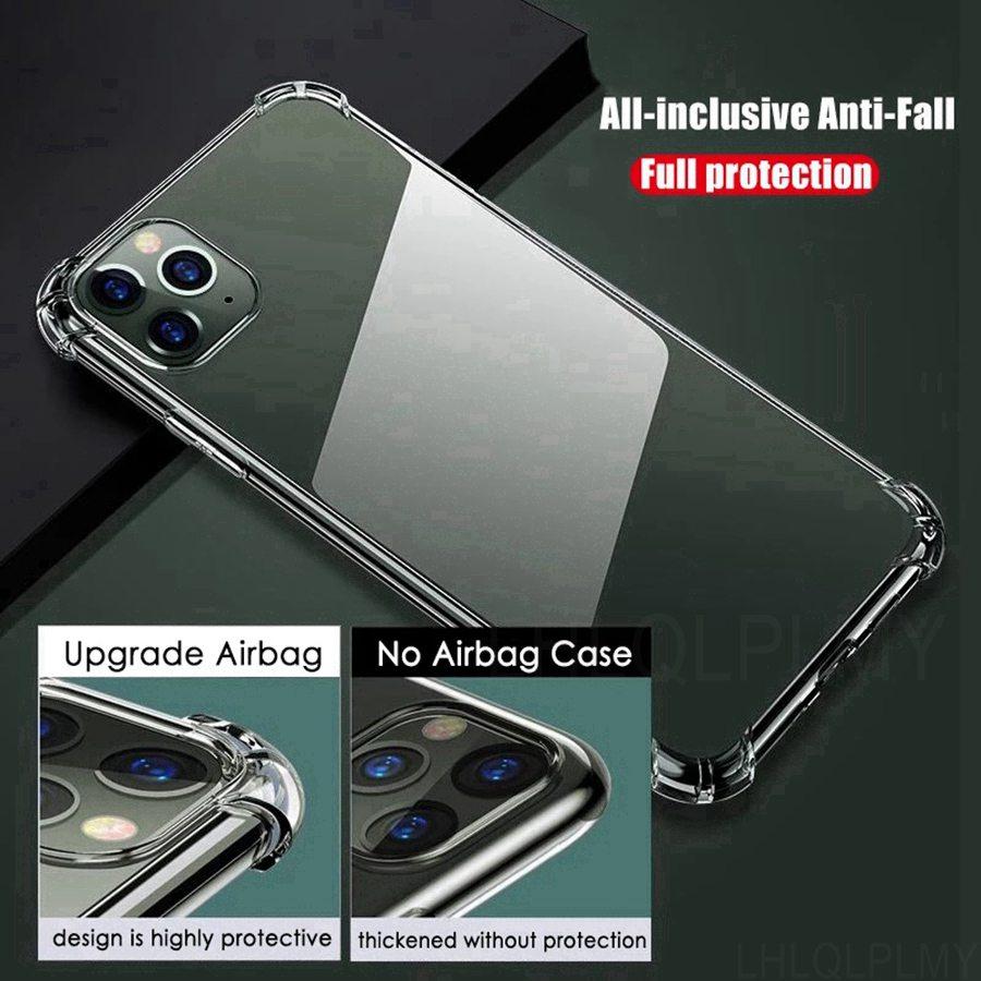 Thick Shockproof Silicone Transparent Case For Apple iPhone 16 15 14 Google Pixel 6 7 Motorola Edge 40 50 60 Moto G54 G84 G34 G85 G35 Protective Cover