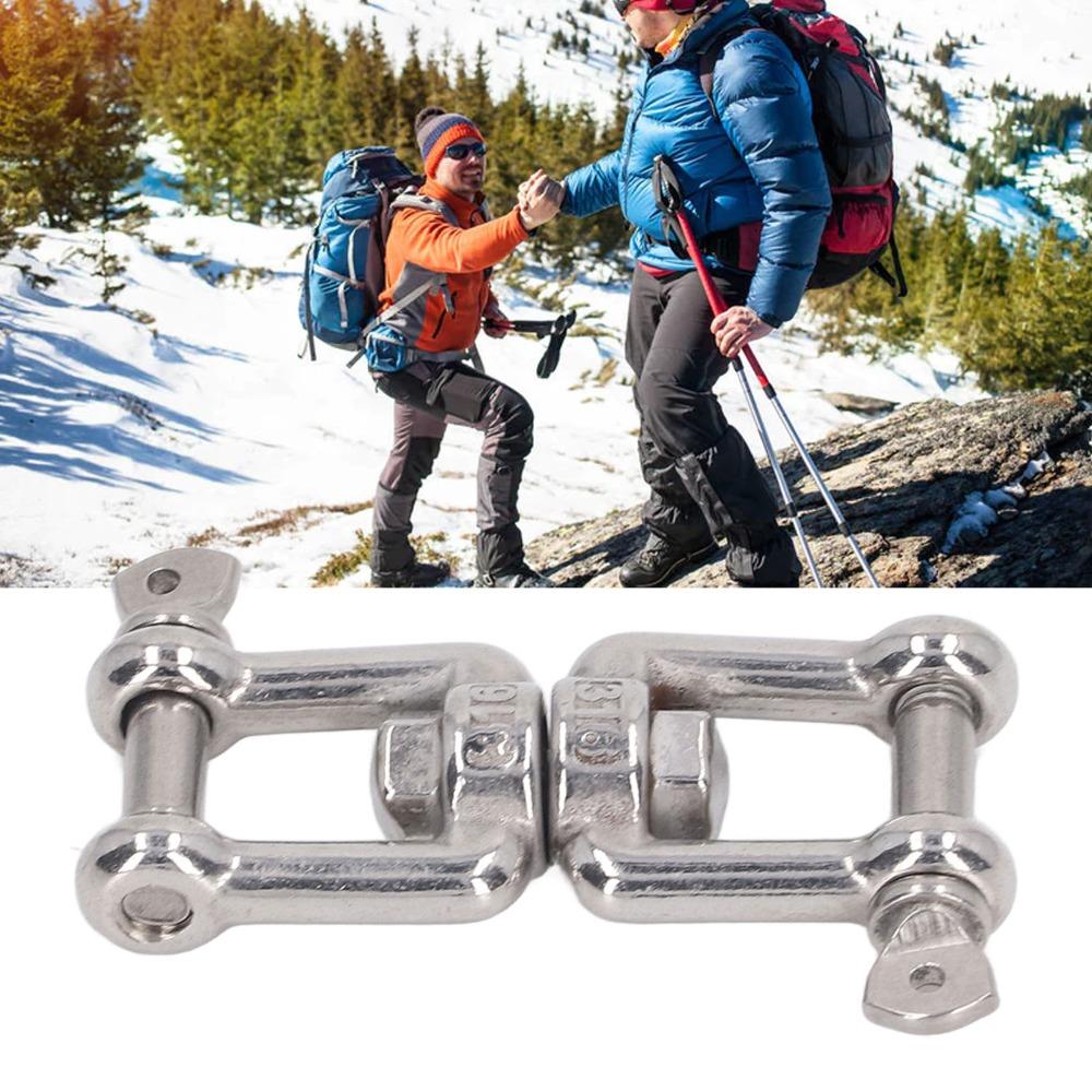 Rustproof Double Jaw Shackle Stainless Steel Anchor Swivel Jaw  Boat Application