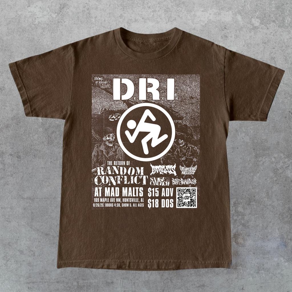 Dirty Rotten Imbeciles Live At Mad Malts T Shirt Full Size S-5XL