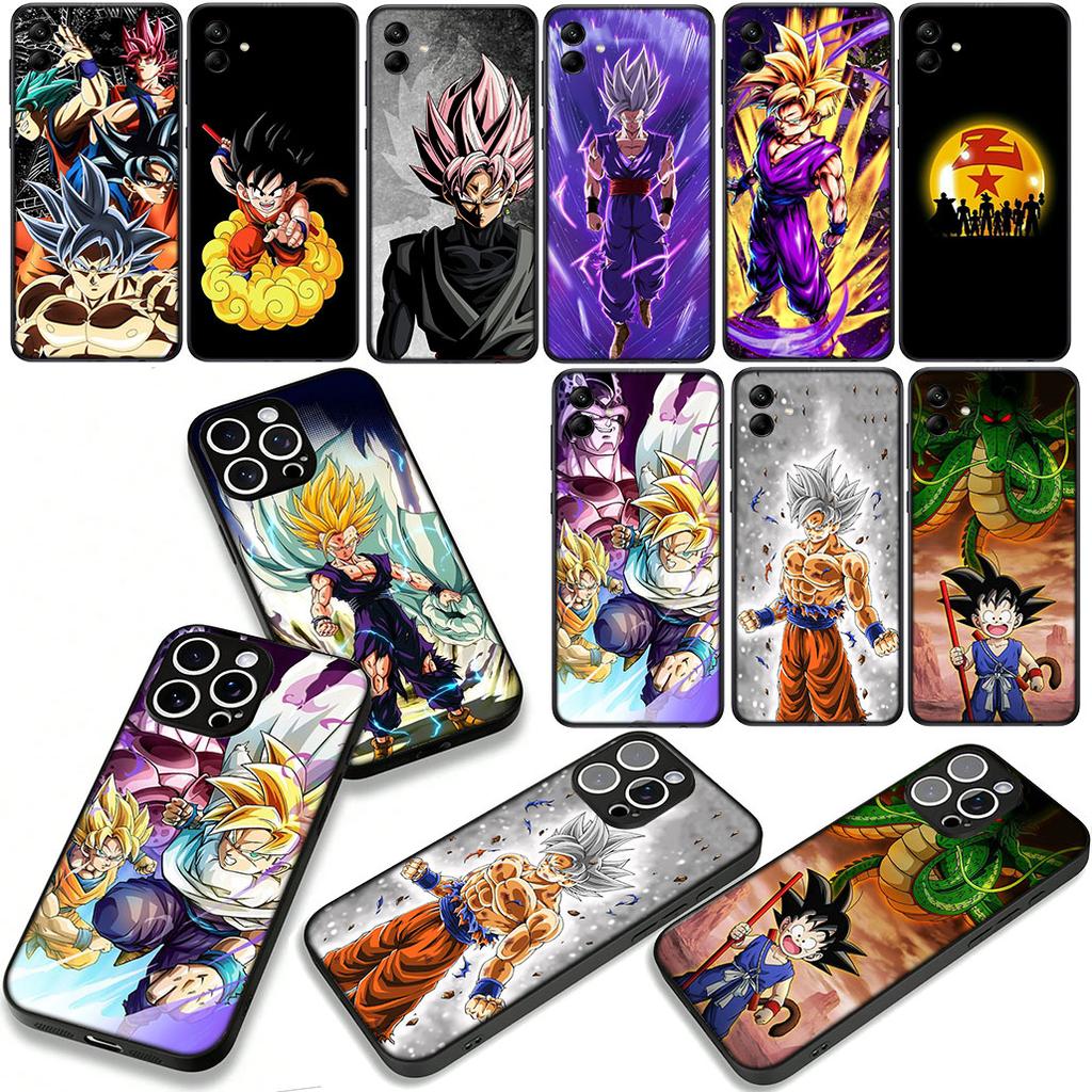 Cover for Samsung Galaxy S25 S23 S22 S24 FE Ultra Plus A56 A05 A06 A15 A16 A57 S7 Edge Case Gohan Dragon Son Gokus Ball Super