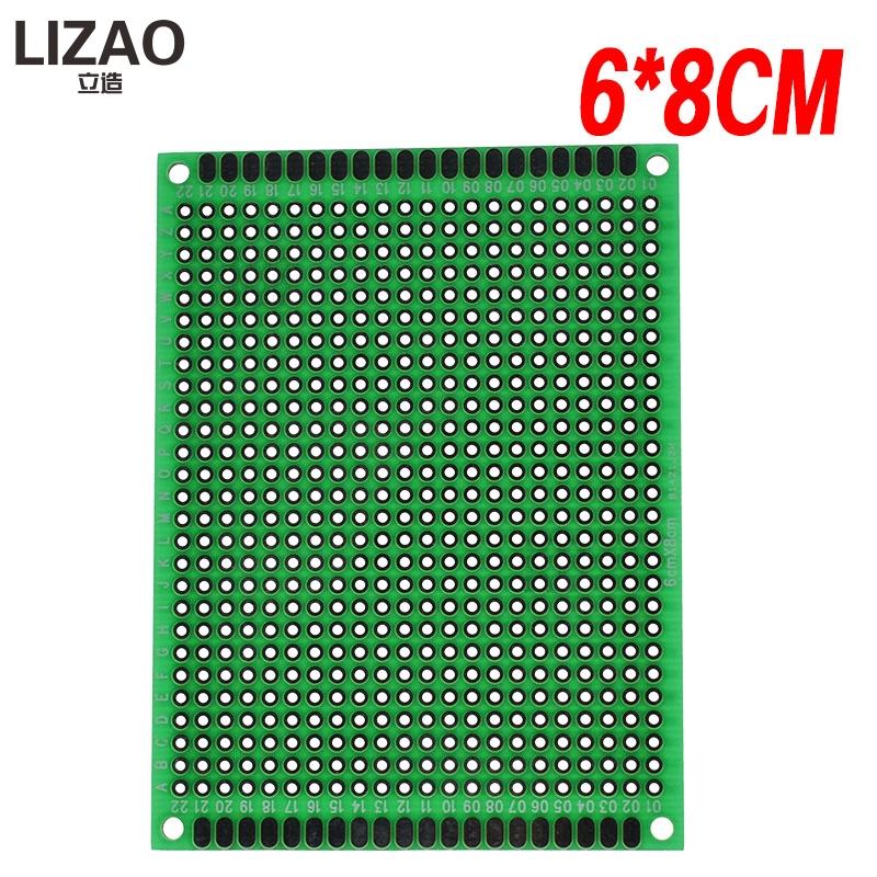 9x15 8x12 7x9 6x8 5x7 4x6 3x7 2x8 cm Doppelseitig Prototyp DIY Universal Gedruckte Schaltung PCB Platine Protoboard Für Arduino