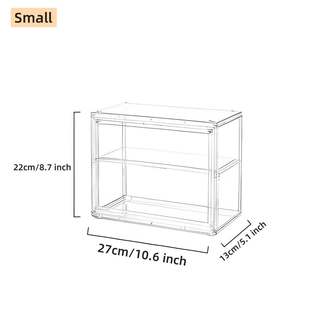 Clear Storage Case, Dustproof Wall Storage Box, Cosmetic Skincare Containers, Cosmetic Display Cases, Layered Makeup Organizer