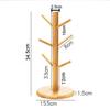 Practical-Coffee Cup Holder A Thicker Base Suitable For Countertops Cup Holder With 6 Hooks