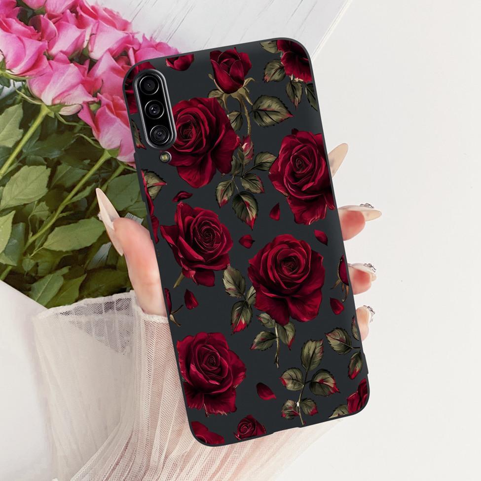Pour Samsung Galaxy A90 5G Coque Silicone Mignon Mode Fleurs Peinte Drôle Coquille Pour Samsung A90 5G SM-A908B SM-A908N SM-A9080