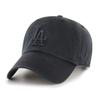 Dodgers CLEAN UP Dodgers Classic Home A Classic Dodgers Cap from Clean [47 Brand] ’47 Cap. '47 Up. (All Black, Size (55cm - 61cm))
