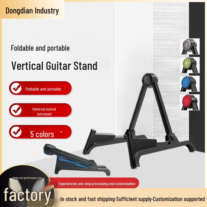 Faltbarer tragbarer Bodenständer für Gitarren und Violinen für elektrische/akustische Instrumente