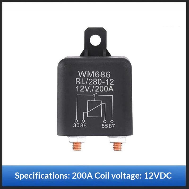 Dc 12V 24V 100A 120A 200A Wm686 Universal Relay 4 Pin Normal Open Car Starter Relay For Battery On/Off Split Charge Relay Switch