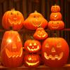 Halloween Glowing Pumpkin Spooky LED Scene Layout Light Up Pumpkin for Halloween Pumpkins Decor Party Favor Gifts