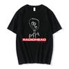 Vintage Classic Radiohead Tees North America Tour Rock Tshirt  Hip Hop Street Casual Top Sleeved Harajuku Streetwear Tops Tees