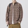 Spring New Japanese Retro Men's Loose Shirt Color Plaid Casual American Shirt Jacket