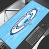 Manchester City Fußballclub Thema Premium Rutschfestes Mauspadd mit Genähten Kanten, Strapazierfähiges Gummi-Material, für Schreibtisch & Gaming Tolle Geschenke