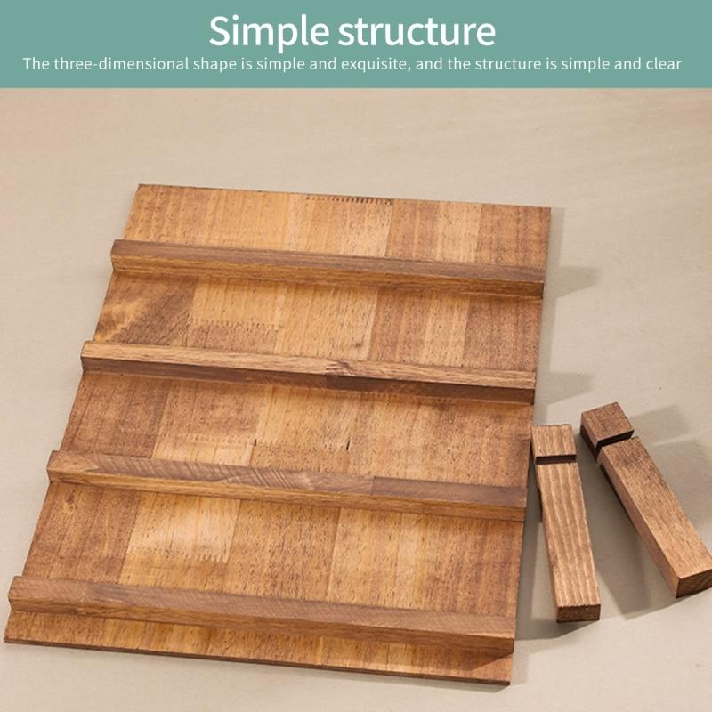 Wood Jewelry Earring Display Stand Storage Rack Display Holder Suitable for Home Office and Retail Store Presentation