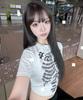 DURT Bone Core Crop Tee (White)