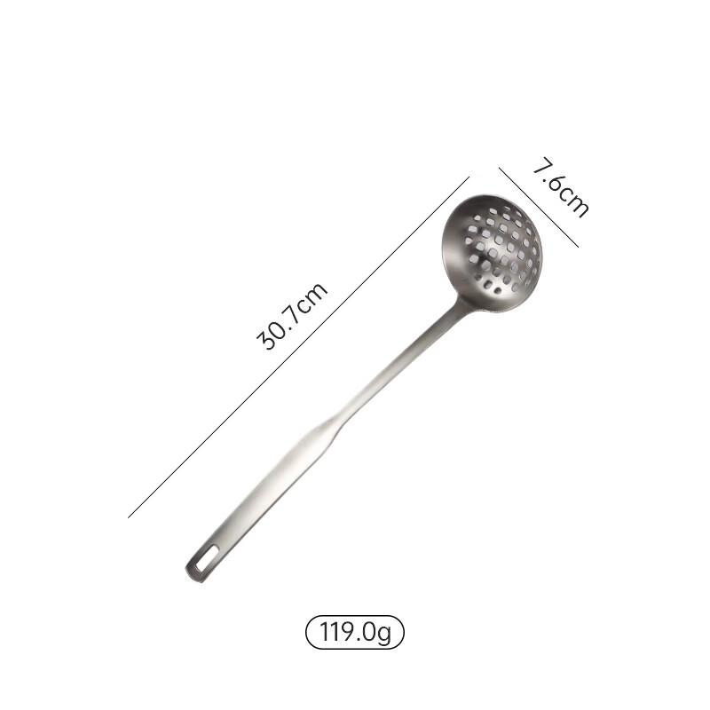Qianxing 304 Stainless Steel Large Slotted Spoon 10-Pack