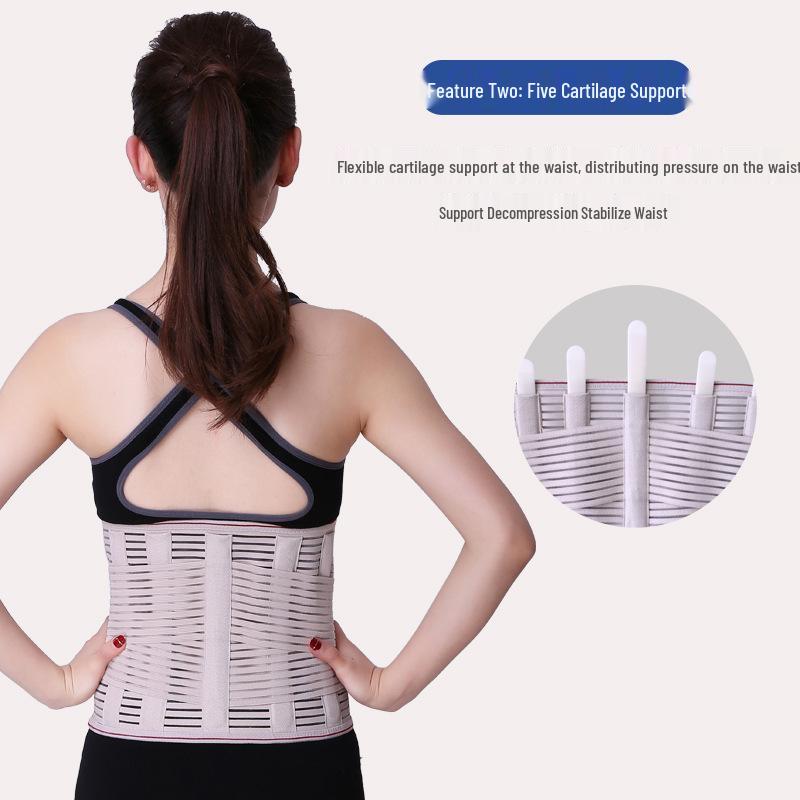 Extra Large Breathable Lumbar Support Belt - Relieves Back Pain for Men and Women