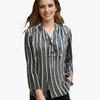 Women's Simple Fashion Printed Striped Loose Shirt