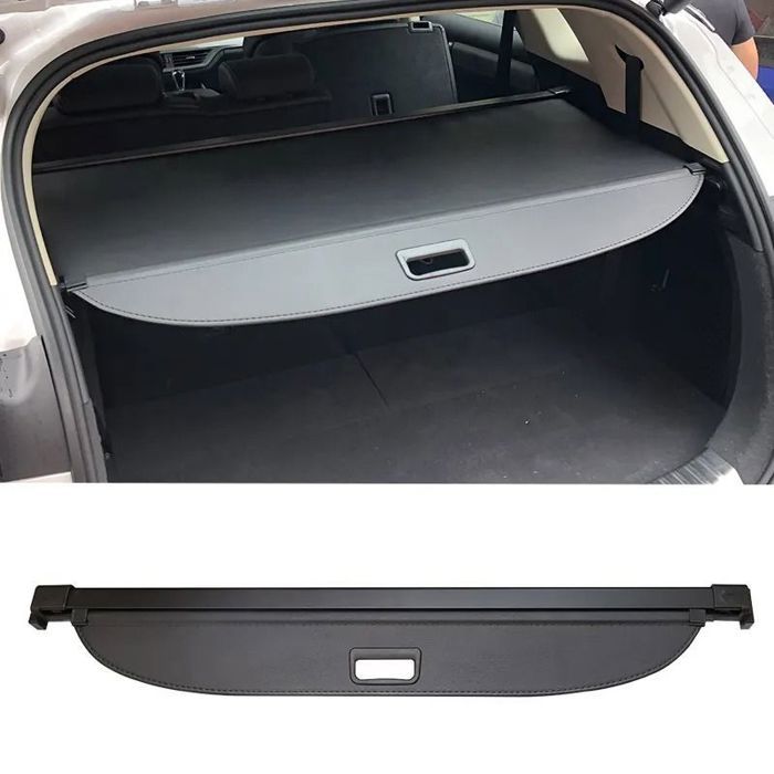 Luggage Cover - Volvo XC60 10-17 - Black - Retractable Roller Blind - Aluminum Supports