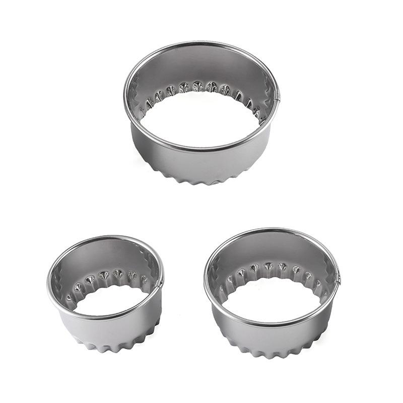 

Тисненый Пельмень Круглый Пельмень Вонтон Пресс для Теста Flower three-piece set