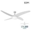 Griestu ventilators CASPIO 60W 114cm balts 2xE27 ar tālvadības pulti EDM 33806