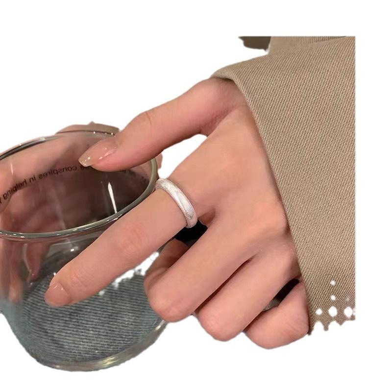 925 Sterling Silver Women's Pinky Ring - Niche Design, High-End Light Luxury, Adjustable Open Band