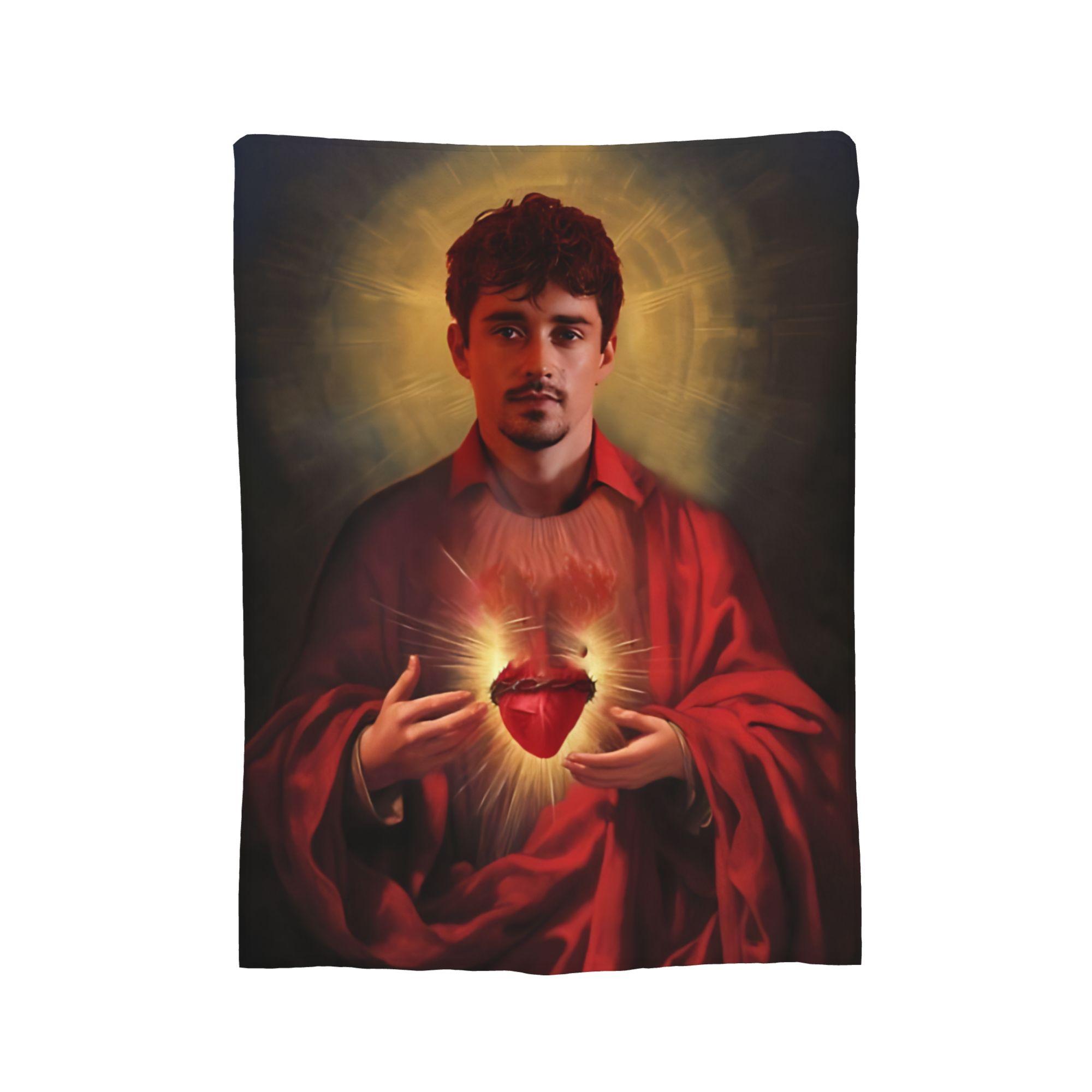 

Charles Leclerc Knitted Blanket Flannel Throw Blanket Airplane Travel Portable Ultra-Soft Warm Bedsprea, 100x150cm