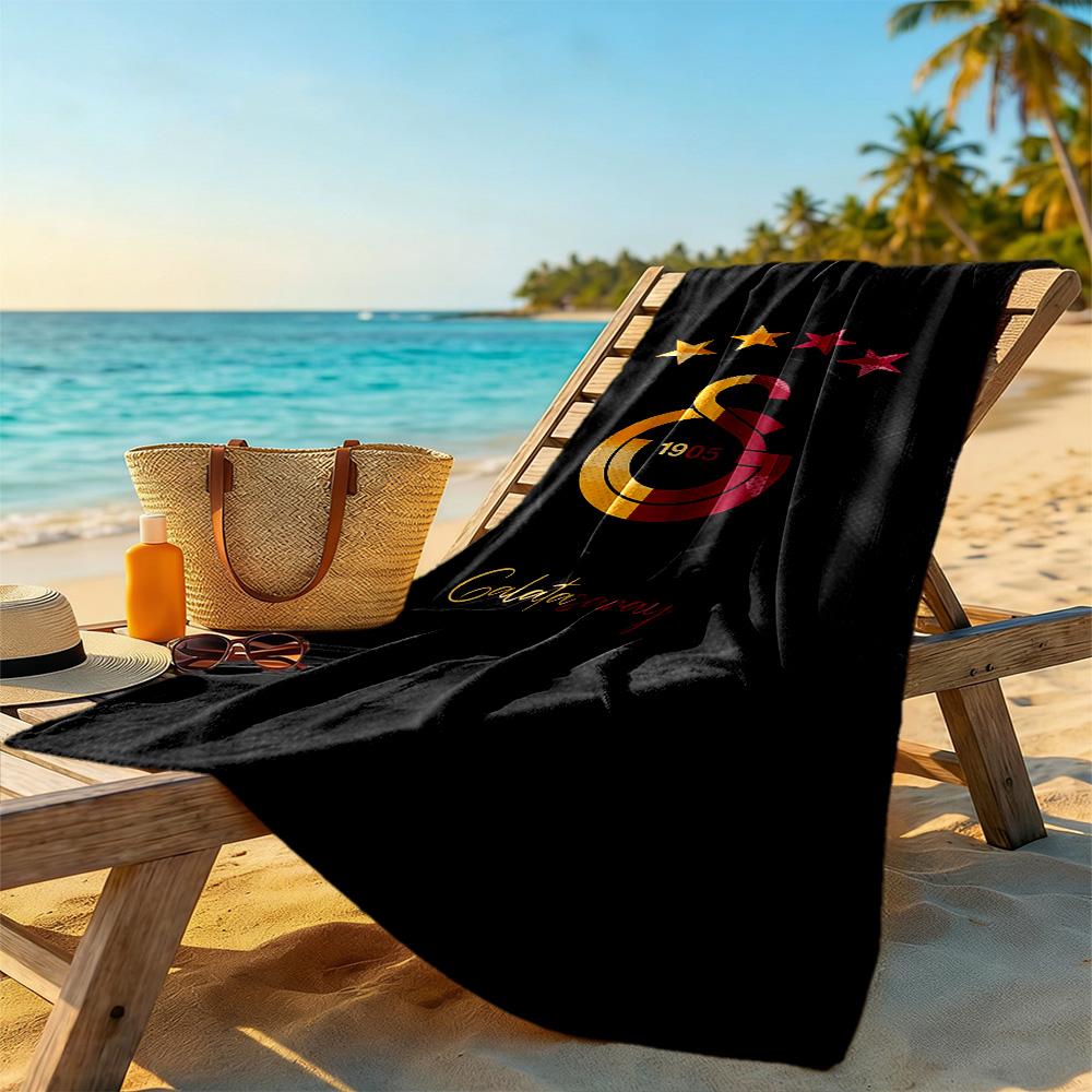 Galatasaray Beach Towel Super Soft Microfiber Quickdry Fabric Comfortable Lightweight