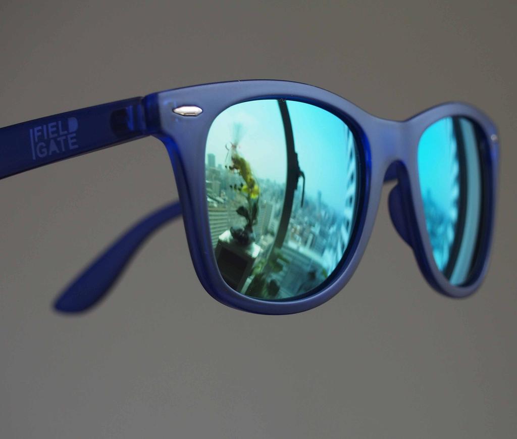 FieldGate High Spec Stylish Sunglasses Protection Polarized Glasses Shape Memory TR93 Matte BL Men's Women's (UV & & Frame) 6717-14