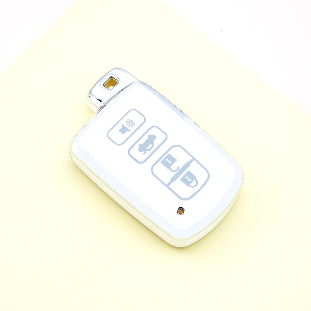 2 3 4 Buttons Silver Edge TPU for Toyota Camry RAV4 Avalon Auris Car Shell Fob Keyless Holder Smart Key Cover Case Bag Holder Protector