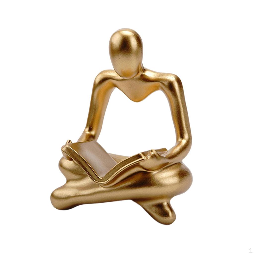 Statua Pensatore Astratto Scultura Figura Umana per Decorazioni Festa Regalo di Compleanno