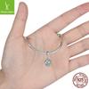 Yinziyun S925 Sterling Silver Clover Pendant Charm Beads SCC039