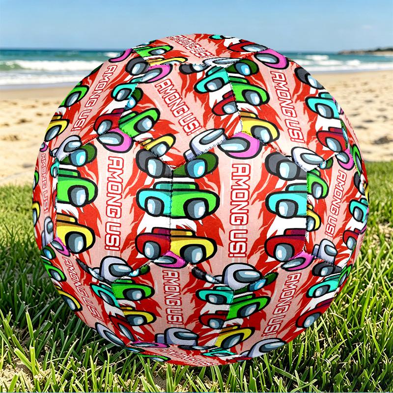Among Us Print Size 5 Soccer Ball, PU Wear Resistant Football for Match Training and Daily Practice, Birthday Gift for Soccer Fans