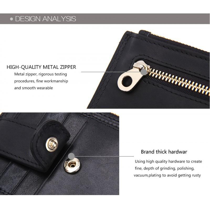 Fashionable Casual Pickup Bag Card Holder Multifunctional Buckle Zipper Ultra-thin Small Coin Purse