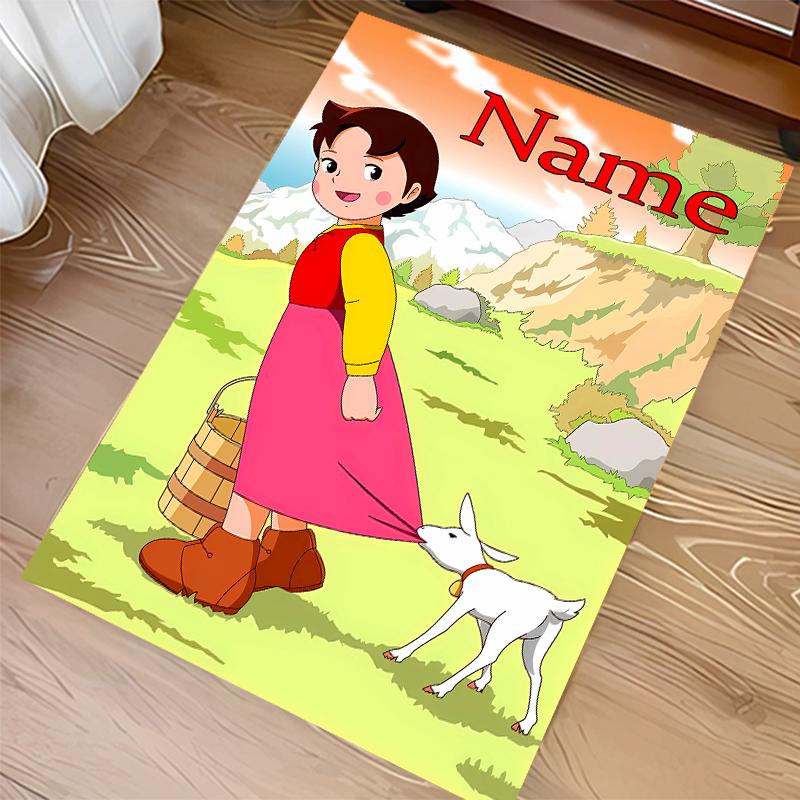 Custom Personalization Heidi Print Area Rug - Soft, Washable Non-Slip Indoor Mat,Living Room,Home&Office Decorative Rug