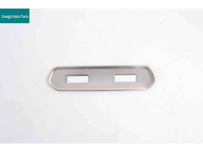 Compatible with BYD Seal 05 DMI: Silver Stainless Steel Front Triangle and Four-Door Speaker Covers.