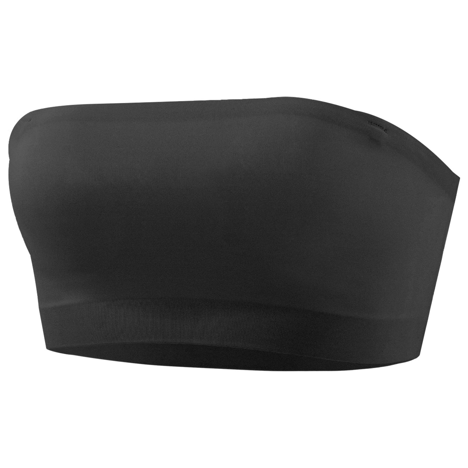 Женский легкий бесшовный бюстгальтер-бралетт с косточками, обеспечивающий комфортный подъем и поддержку 32 чёрный