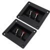 2PCS Speaker Box Terminal Subwoofer Box Terminal Cup Spring Loaded Jacks Double Binding Post Speaker Terminal Plates