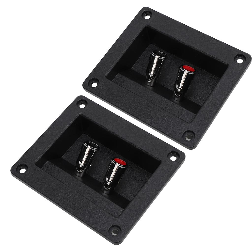 2PCS Speaker Box Terminal Subwoofer Box Terminal Cup Spring Loaded Jacks Double Binding Post Speaker Terminal Plates