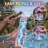 Pistola de Água LED Arco-Íris Com Luz Brilhante Para Piscina Praia Brincadeira ao Ar Livre
