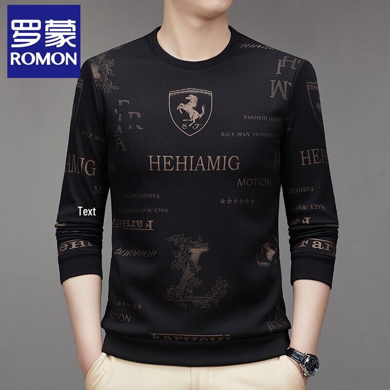 Lomoon Men s Round Neck Business Casual Sweatshirt L