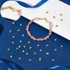 100Pcs 202 Stainless Steel Crimp Beads Covers, Golden, 4.5mm, Hole: 2mm