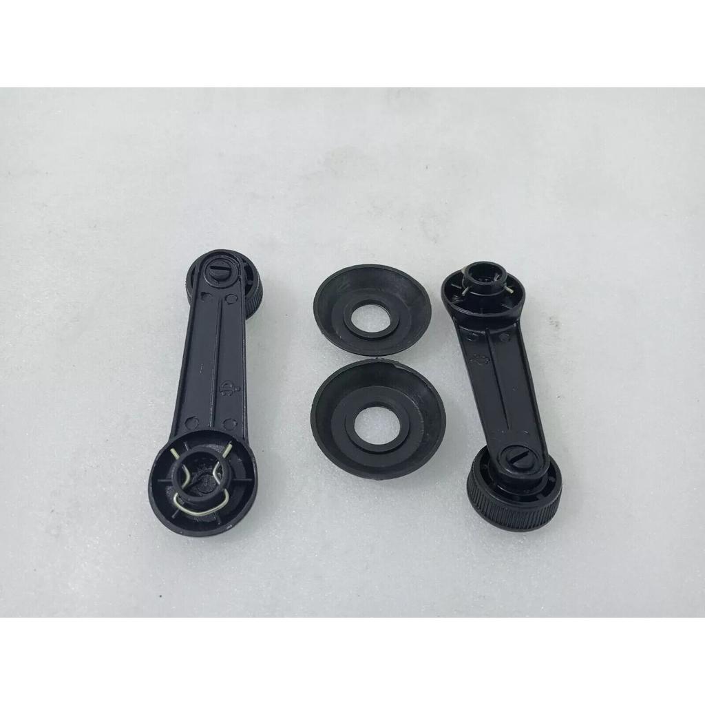 DOOR WINDOW HANDLES PAIR BLACK METAL FOR SUZUKI SAMURAI 80-95 |Fit For