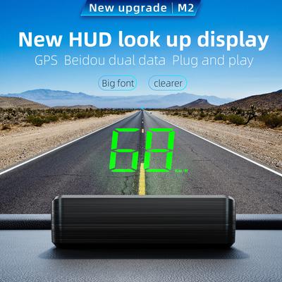 M2 HUD GPS Car Head-Up Display Windshield Display Screen Beidou + GPS Hud Meter Speed KMH Electronic Car Electronics Accessories