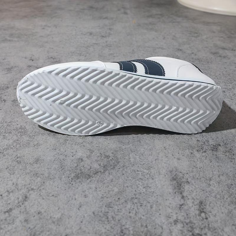 Új Fűzős Alkalmi Sportcipők, Puhatalpú Sokoldalú Forrest Gump Cipők, Lapos Csúszásmentes Diákcipők, Puha Bőr Fehér Sportcipők