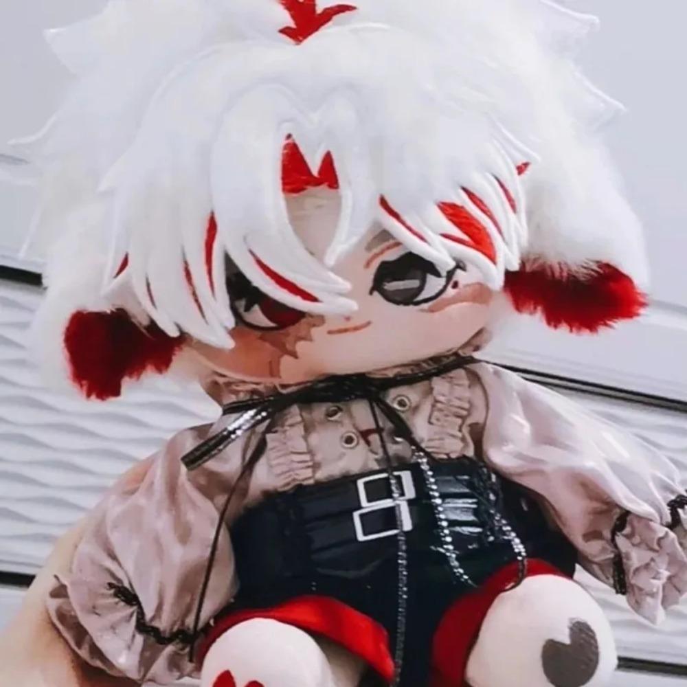 20cm Game Wuthering Waves Scar Kawaii Cosplay Anime Cotton Doll Body Cartoon Soft Plushies Change Suit Toy Figures Fans Gifts
