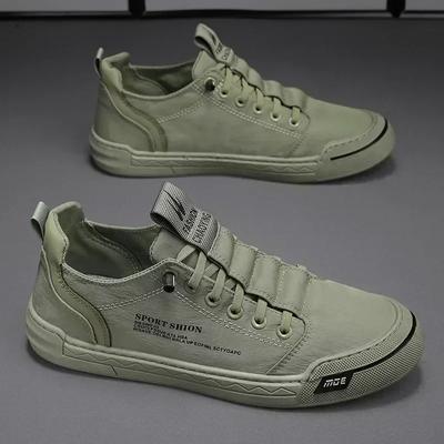Bărbați verzi pantofi casual din mătase de gheață pantofi de pânză pentru bărbați pantofi de mers pantofi de exterior pantofi pentru bărbați încălțăminte respirabilă Tenis Hombres