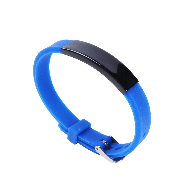 Personalized Custom Name Number Children Silicone Bracelet Silicone Stainless Steel Bracelets Jewelry Gift